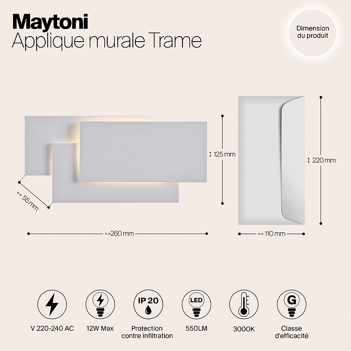 Бра Maytoni C804WL-L12W